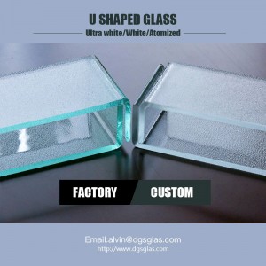 軽量新しい建築材料L半透明のU形チャンネルプロフィールガラス価格